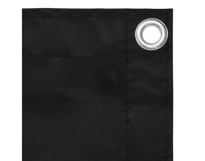 Sonata Балконски параван, черен, 120x300 см, плат оксфорд