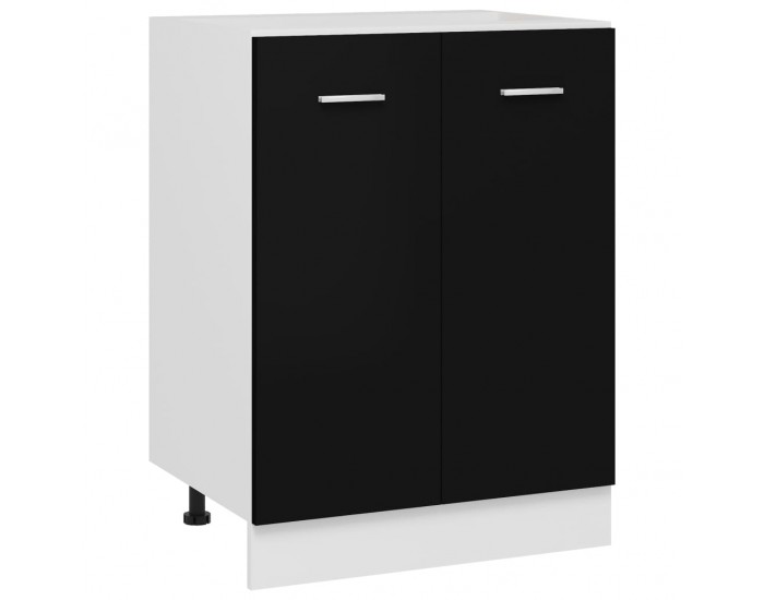 Sonata Долен шкаф, черен, 60x46x81,5 см, ПДЧ