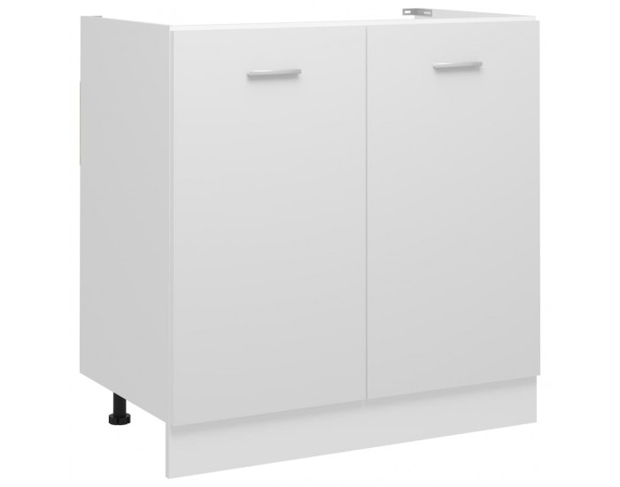 Sonata Долен шкаф за мивка, бял, 80x46x81,5 см, ПДЧ