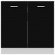 Sonata Долен шкаф за мивка, черен, 80x46x81,5 см, ПДЧ