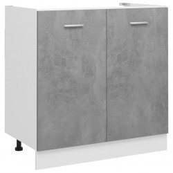 Sonata Долен шкаф за мивка, бетонно сив, 80x46x81,5 см, ПДЧ - Шкафове, Витрини, Модулни секции