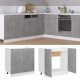 Sonata Долен шкаф за мивка, бетонно сив, 80x46x81,5 см, ПДЧ