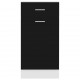Sonata Долен шкаф с чекмедже, черен, 40x46x81,5 см, ПДЧ
