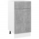 Sonata Долен шкаф с чекмедже, бетонно сив, 40x46x81,5 см, ПДЧ