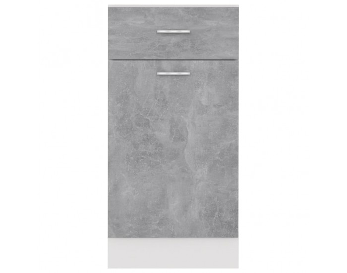 Sonata Долен шкаф с чекмедже, бетонно сив, 40x46x81,5 см, ПДЧ