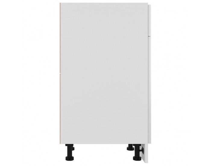 Sonata Долен шкаф с чекмеджета, бял гланц, 40x46x81,5 см, ПДЧ