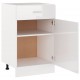 Sonata Долен шкаф с чекмедже, бял гланц, 50x46x81,5 см, ПДЧ