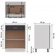 Sonata Долен шкаф с чекмедже, сив гланц, 60x46x81,5 см, ПДЧ
