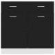Sonata Долен шкаф с чекмедже, черен, 80x46x81,5 см, ПДЧ