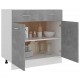 Sonata Долен шкаф с чекмеджета, бетонно сив, 80x46x81,5 см, ПДЧ