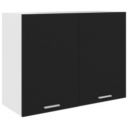 Sonata Висящ шкаф, черен, 80x31x60 см, ПДЧ - Шкафове, Витрини, Модулни секции