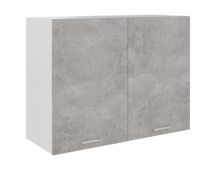 Sonata Висящ шкаф, бетонно сив, 80x31x60 см, ПДЧ