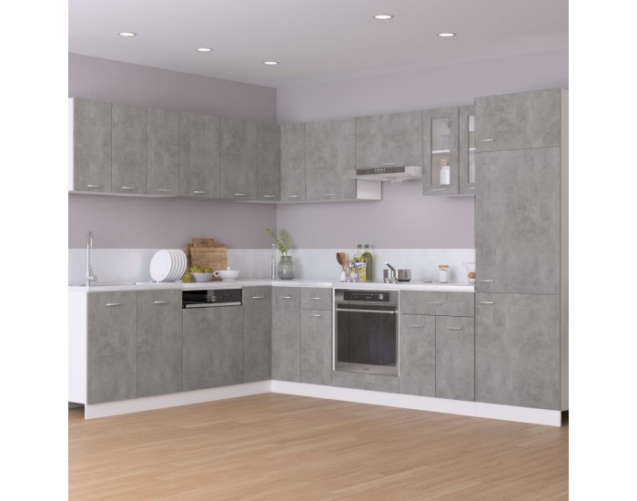 Sonata Висящ шкаф, бетонно сив, 80x31x60 см, ПДЧ