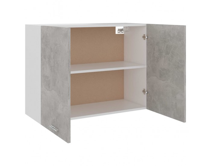 Sonata Висящ шкаф, бетонно сив, 80x31x60 см, ПДЧ