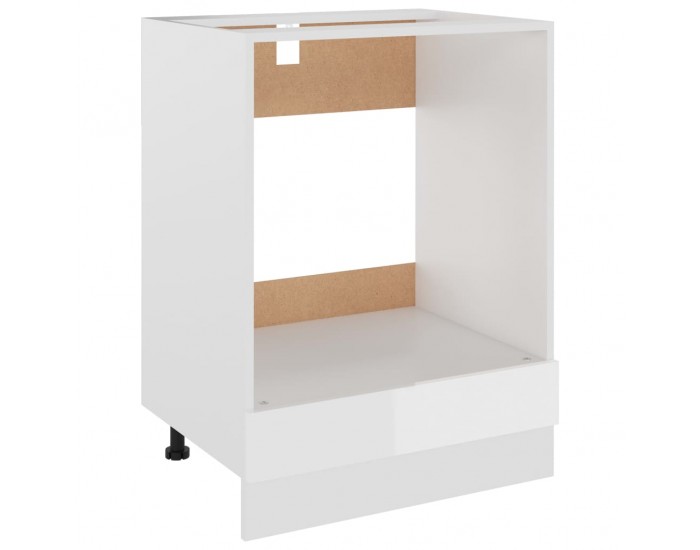 Sonata Шкаф за фурна, бял гланц, 60x46x81,5 см, ПДЧ