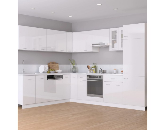 Sonata Шкаф за фурна, бял гланц, 60x46x81,5 см, ПДЧ