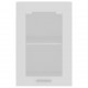 Sonata Висящ стъклен шкаф, бял, 40x31x60 см, ПДЧ