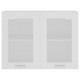 Sonata Висящ стъклен шкаф, бял, 80x31x60 см, ПДЧ