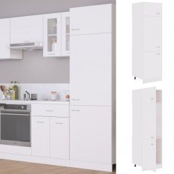 Sonata Шкаф за хладилник, бял, 60x57x207 см, ПДЧ - Шкафове, Витрини, Модулни секции