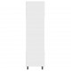 Sonata Шкаф за микровълнова, бял, 60x57x207 см, ПДЧ