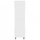 Sonata Шкаф за микровълнова, бял гланц, 60x57x207 см, ПДЧ
