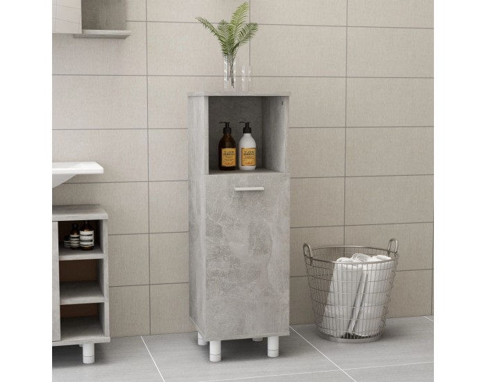 Sonata Шкаф за баня, бетонно сиво, 30x30x95 см, ПДЧ