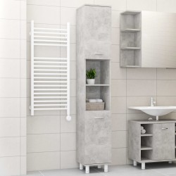 Sonata Шкаф за баня, бетонно сиво, 30x30x179 см, ПДЧ - Шкафове за баня
