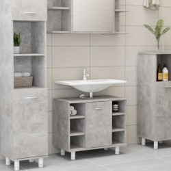 Sonata Шкаф за баня, бетонно сиво, 60x32x53,5 см, ПДЧ - Шкафове за баня