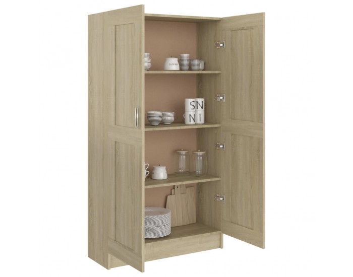 Sonata Шкаф за книги, дъб сонома, 82,5x30,5x150 см, ПДЧ