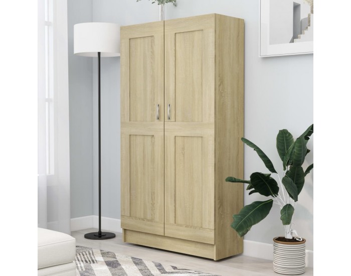 Sonata Шкаф за книги, дъб сонома, 82,5x30,5x150 см, ПДЧ