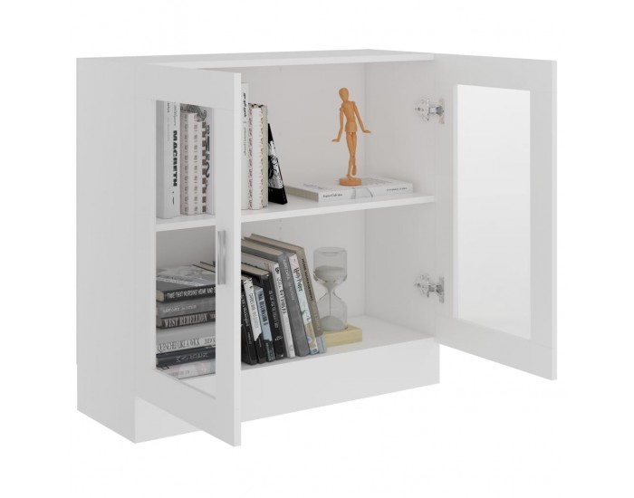 Sonata Шкаф витрина, бял, 82,5x30,5x80 см, ПДЧ