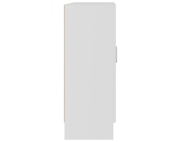 Sonata Шкаф витрина, бял, 82,5x30,5x80 см, ПДЧ