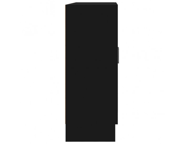Sonata Шкаф витрина, черен, 82,5x30,5x80 см, ПДЧ Sonata Шкаф витрина, черен, 82,5x30,5x80 см, ПДЧ