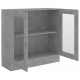 Sonata Шкаф витрина, бетонно сив, 82,5x30,5x80 см, ПДЧ