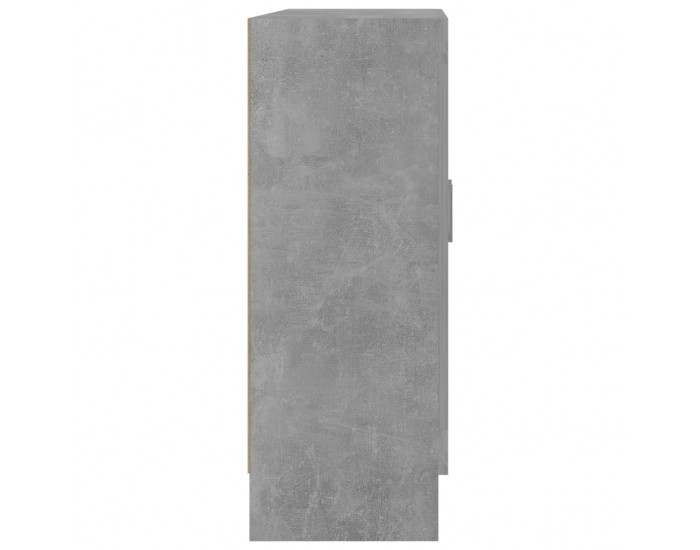 Sonata Шкаф витрина, бетонно сив, 82,5x30,5x80 см, ПДЧ