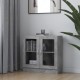 Sonata Шкаф витрина, бетонно сив, 82,5x30,5x80 см, ПДЧ