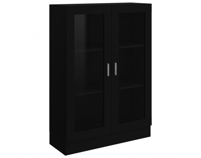 Sonata Шкаф витрина, черен, 82,5x30,5x115 см, ПДЧ Sonata Шкаф витрина, черен, 82,5x30,5x115 см, ПДЧ