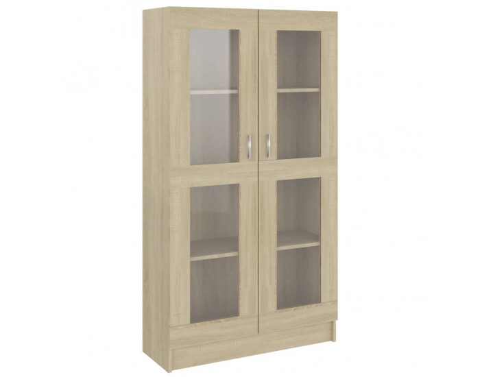 Sonata Шкаф витрина, дъб сонома, 82,5x30,5x150 см, ПДЧ Sonata Шкаф витрина, дъб сонома, 82,5x30,5x150 см, ПДЧ