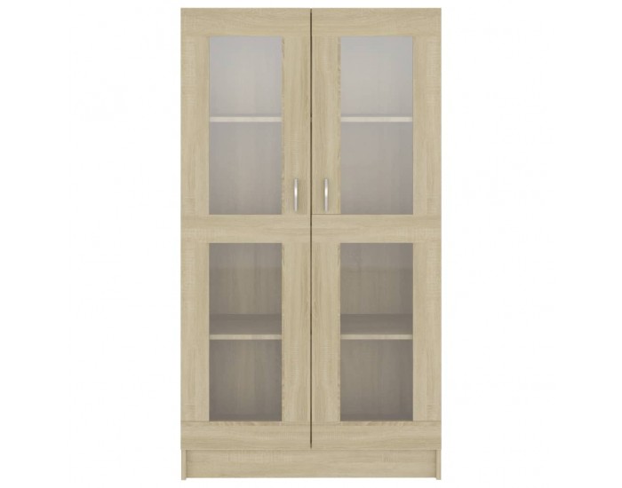 Sonata Шкаф витрина, дъб сонома, 82,5x30,5x150 см, ПДЧ Sonata Шкаф витрина, дъб сонома, 82,5x30,5x150 см, ПДЧ