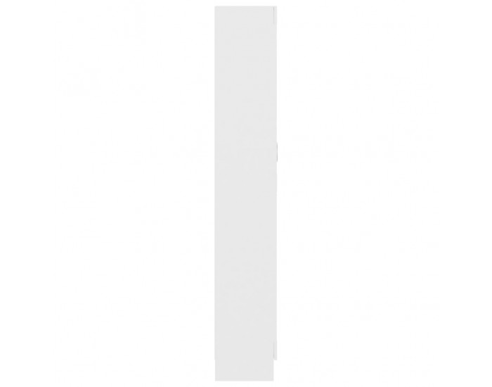 Sonata Шкаф витрина, бял, 82,5x30,5x185,5 см, ПДЧ