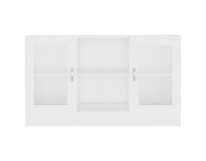 Sonata Шкаф витрина, бял, 120x30,5x70 см, ПДЧ