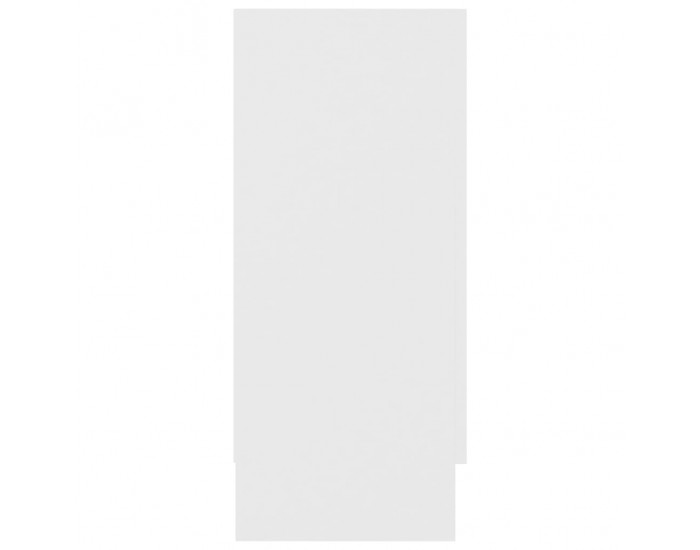 Sonata Шкаф витрина, бял, 120x30,5x70 см, ПДЧ