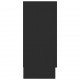 Sonata Шкаф витрина, черен, 120x30,5x70 см, ПДЧ