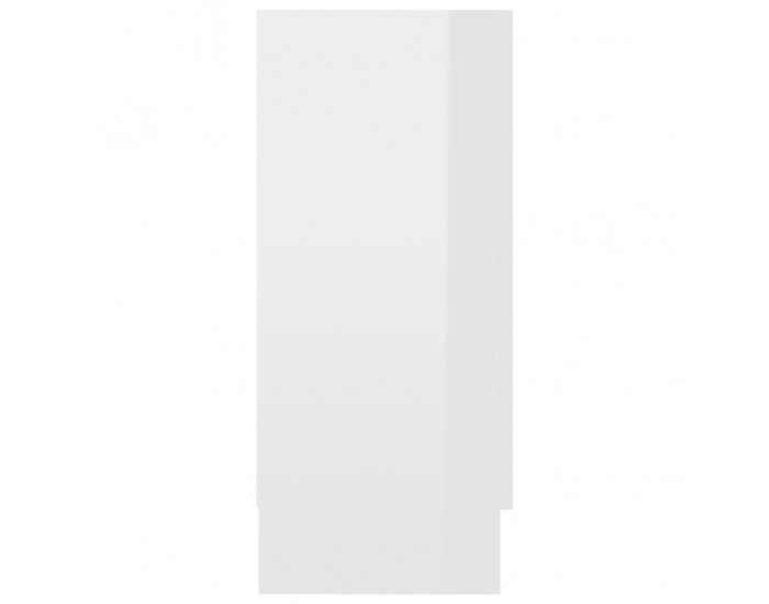 Sonata Шкаф витрина, бял гланц, 120x30,5x70 см, ПДЧ Sonata Шкаф витрина, бял гланц, 120x30,5x70 см, ПДЧ