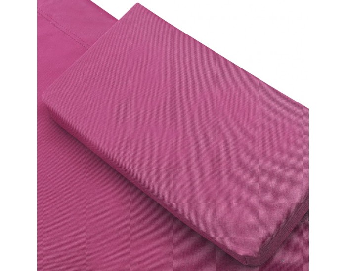 Sonata Лаундж легло на открито с навес и възглавници, розово