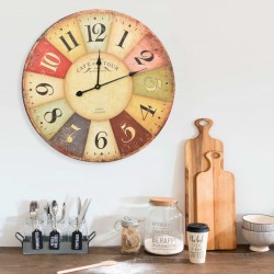 Sonata Винтидж стенен часовник, цветен, 60 см - Сувенири, Подаръци, Свещи