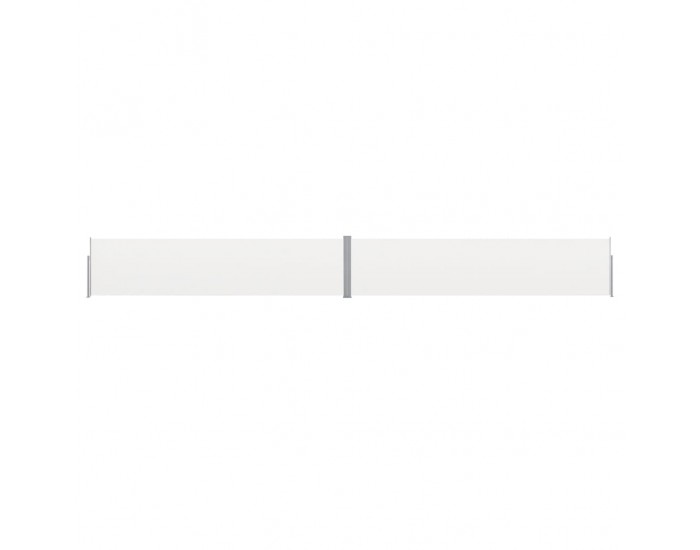 Sonata Прибираща се дворна странична тента, 170x1200 см, кремава