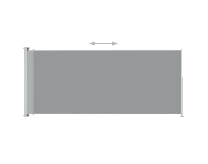 Sonata Прибираща се дворна странична тента, 180x500 см, антрацит