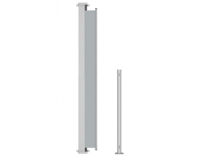 Sonata Прибираща се дворна странична тента, 180x500 см, антрацит