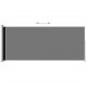 Sonata Прибираща се дворна странична тента, 200x500 см, черна